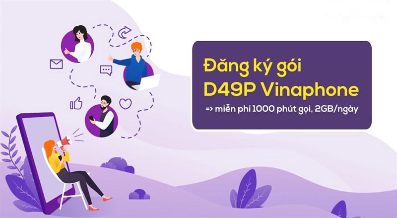 Đăng ký gói cước D49P Vinaphone rinh data và gọi miễn phí cả tháng